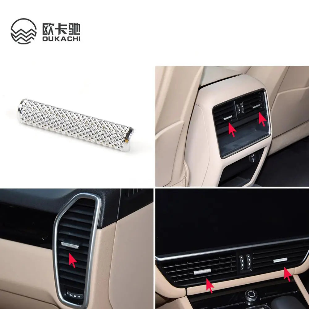Wind Strip Interior Decoration Car Accessories for Porsche Cayenne 2017-2021 Air Vent Strip Auto Car Interior Decoration