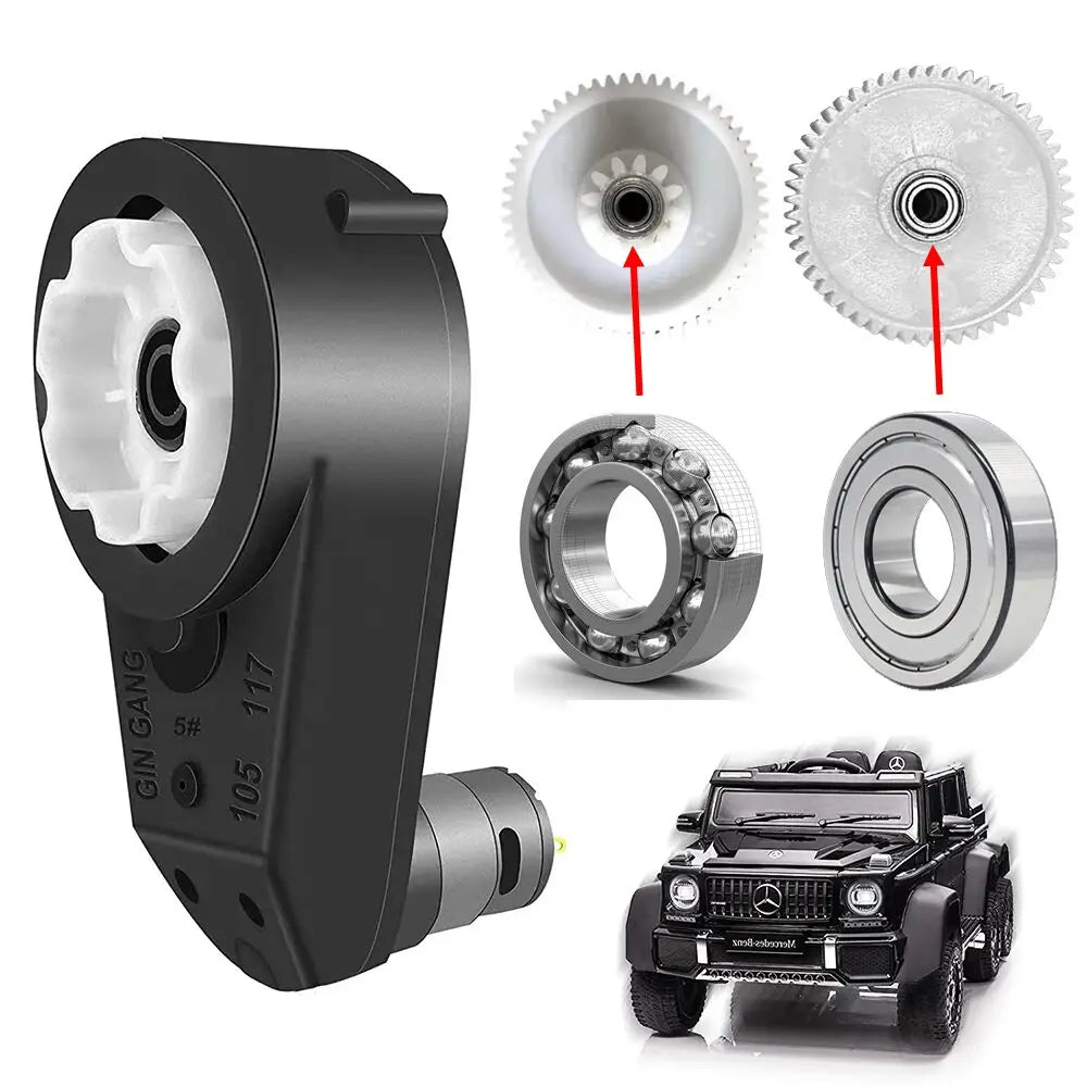 12V 24V Children Electric Ride on Toys Car Vehicle High speed High torque DC Motor Gearbox Engine Bearing Reducer Upgraded Parts