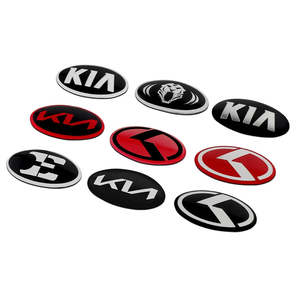 Car Interior Stickers Decoration Accessories For Kia KN Rio Ceed Sportage Cerato Soul K4 K5 K6 Car Steering Wheel Center Sticker