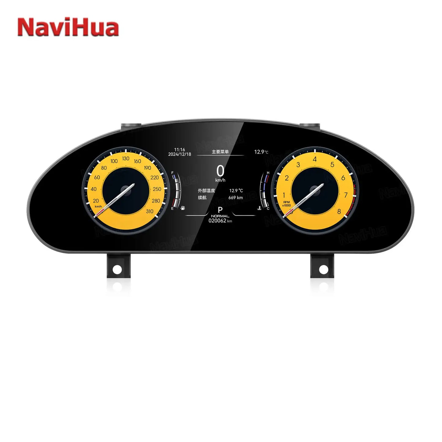 12.3 Inch Car Digital Cluster for Maserati GranTurismo GT 2007 2015 Auto LCD Dashboard Speedometer Virtual Cockpit New Upgrade