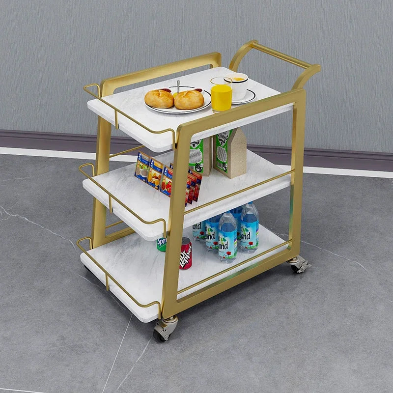 Barber Equipment Trolley Multi-purpose Cart Wheels Cosmetic Helper Hairdressing Salon Auxiliary Carro Belleza Medical Furniture