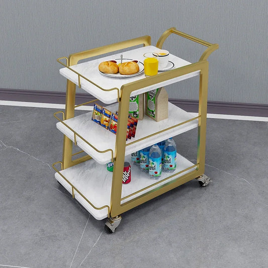 Barber Equipment Trolley Multi-purpose Cart Wheels Cosmetic Helper Hairdressing Salon Auxiliary Carro Belleza Medical Furniture