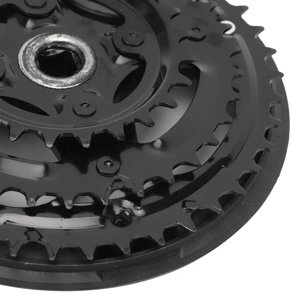 Crankset Carbon Steel 24-34-42T Crank for Variable Speed Mountain Road