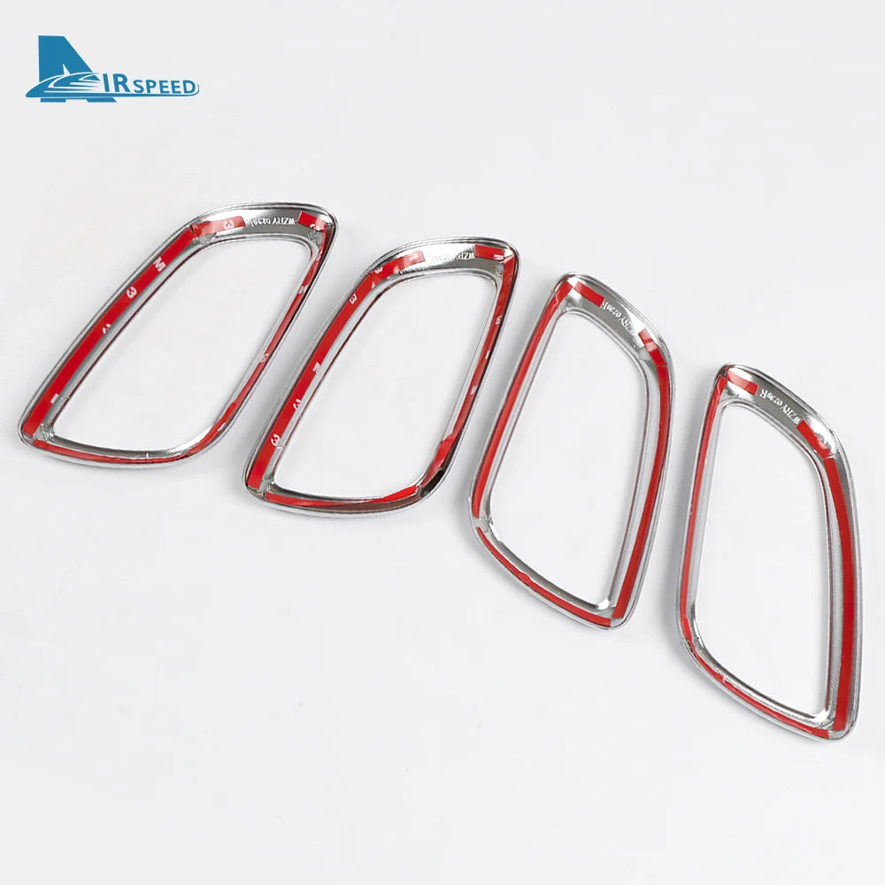 Interior Trim Auto Accessories For Dodge Journey JUCV Fiat Freemont 2011-2020 Silver ABS Car Inner Door Handle Bowl Frame Cover
