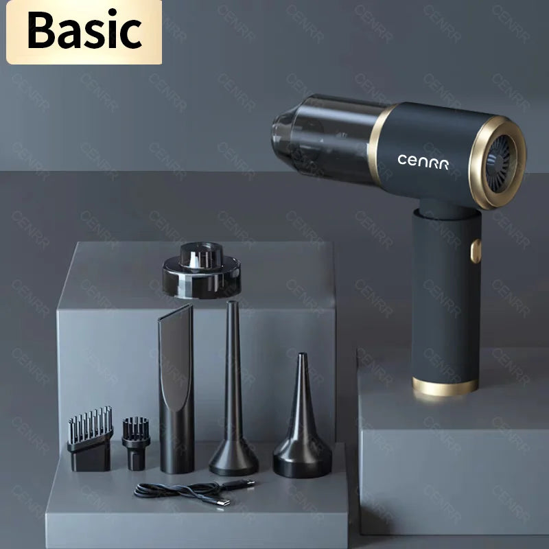 140000PA Car Vacuum Cleaner Strong Suction Cordless Dual-Purpose Vacuum Cleaner Wireless Handheld Mini Blower for Home Appliance