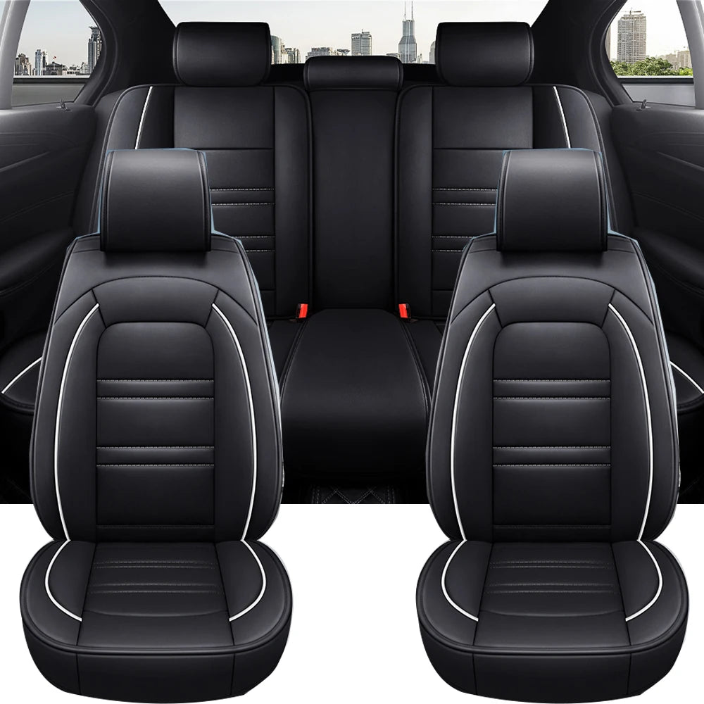 Full Coverage Pu Leather Car Seat Covers for KIA Stinger Cadenza K3 K5 K9 Sportage Ceed Rio Sportage EV5 Car Accessories