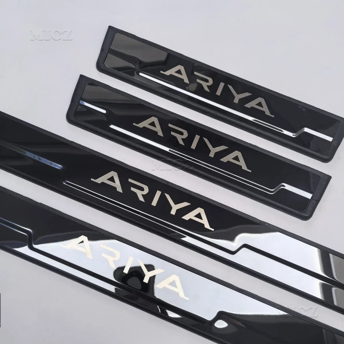 For Nissan ARIYA Accessory Stainless Chrome Car Door Sill Kick Plate Guard Pedal Protector Styling