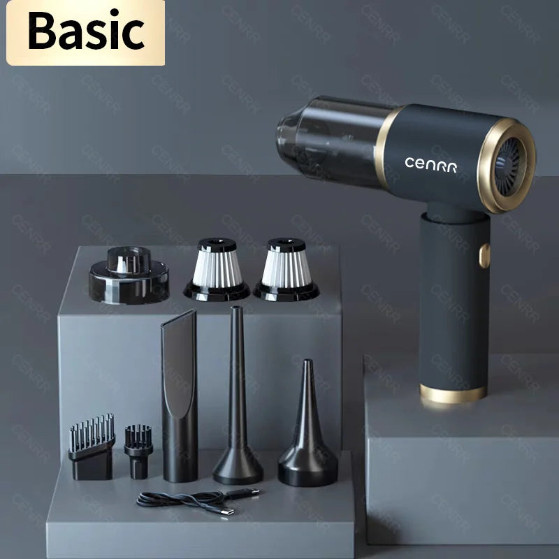 140000PA Car Vacuum Cleaner Strong Suction Cordless Dual-Purpose Vacuum Cleaner Wireless Handheld Mini Blower for Home Appliance