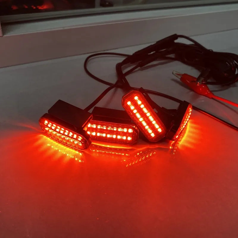 LED Front Grille Light For Pickup Offroad Suv Car Daytime Running Light Wheel Eyebrow Lamp 12V