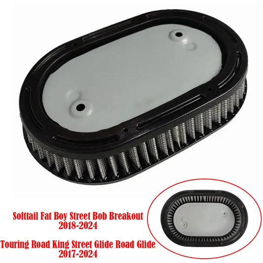 Motorcycle Air Filter Cleaner Air Intake Filter Element For Softail Fat Boy Street Bob Touring Road King Street Road Glide