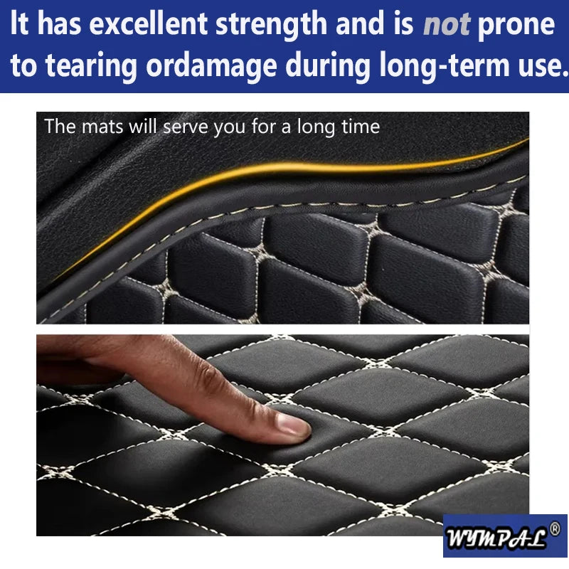 Car Floor Mats For Mazda2 Mazda 2 Demio  DJ DL 2015~2022 Leather Mat Rugs Carpets Interior Parts Car Accessories