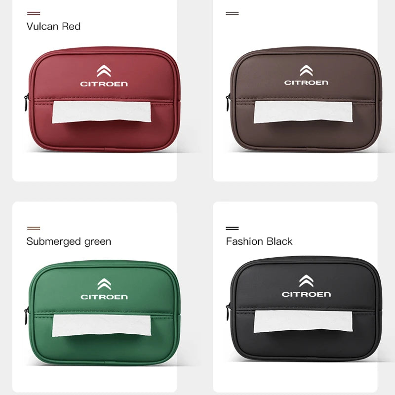 Car Interior Tissue Storage Box Auto Armrests Sunshades Seat Accessories For Citroen C1 DS3 C2 C3 Vts C4 Saxo C4L C5 C6 C8 Xsara