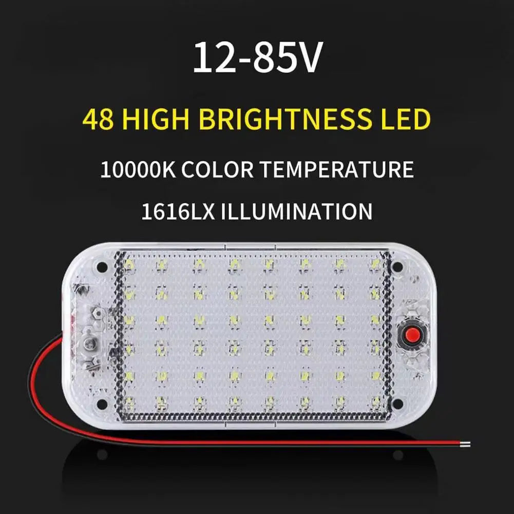 LED Car Compartment Lights Car Truck Reading Lights Driver's Cab Interior Lighting Indoor Ultra Bright Universal Modification
