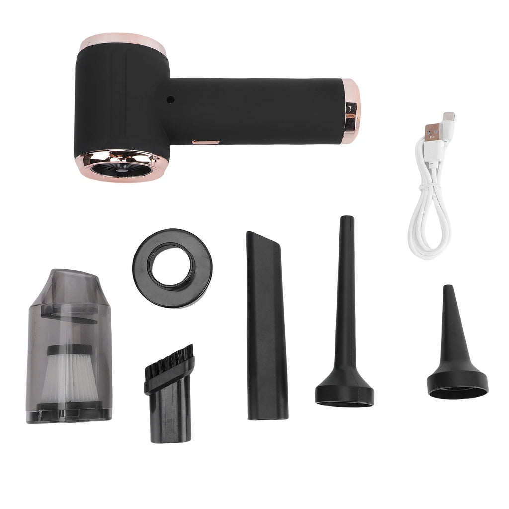 4 in 1 Handheld Vacuum Cleaner 45000PA Cordless Vacuum Car Air Duster Type C Charging with Washable Filter for Home Office Pet
