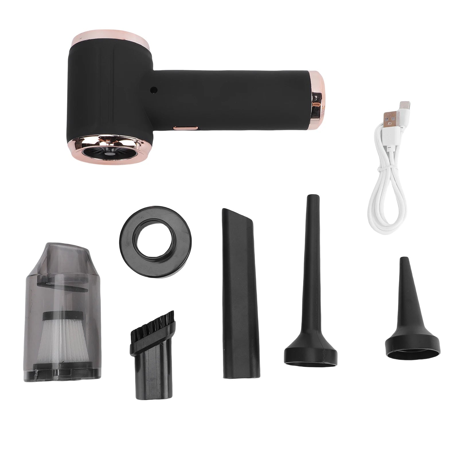 4 in 1 Handheld Vacuum Cleaner 45000PA Cordless Vacuum Car Air Duster Type C Charging with Washable Filter for Home Office Pet