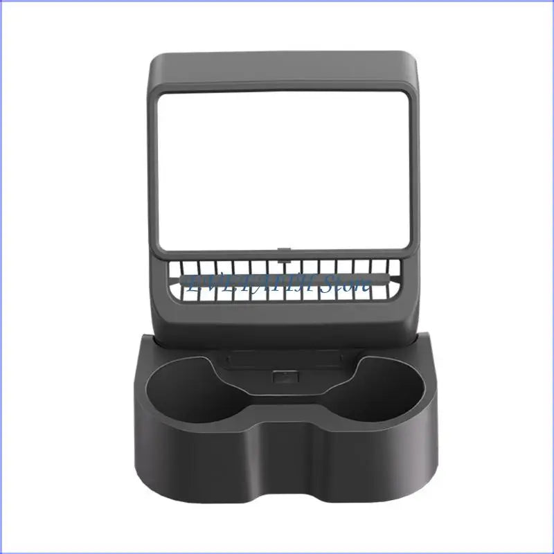 124B Car Accessory Cup Holder for Rear Feature Rotating Design and Vent Cover
