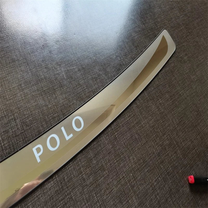 Accessories For vw Volkswagen Polo 2011 - 2013 2014 2015 2016-2019 Door Sill Rear Bumper Protector Sill Trunk Tread Plate Trim