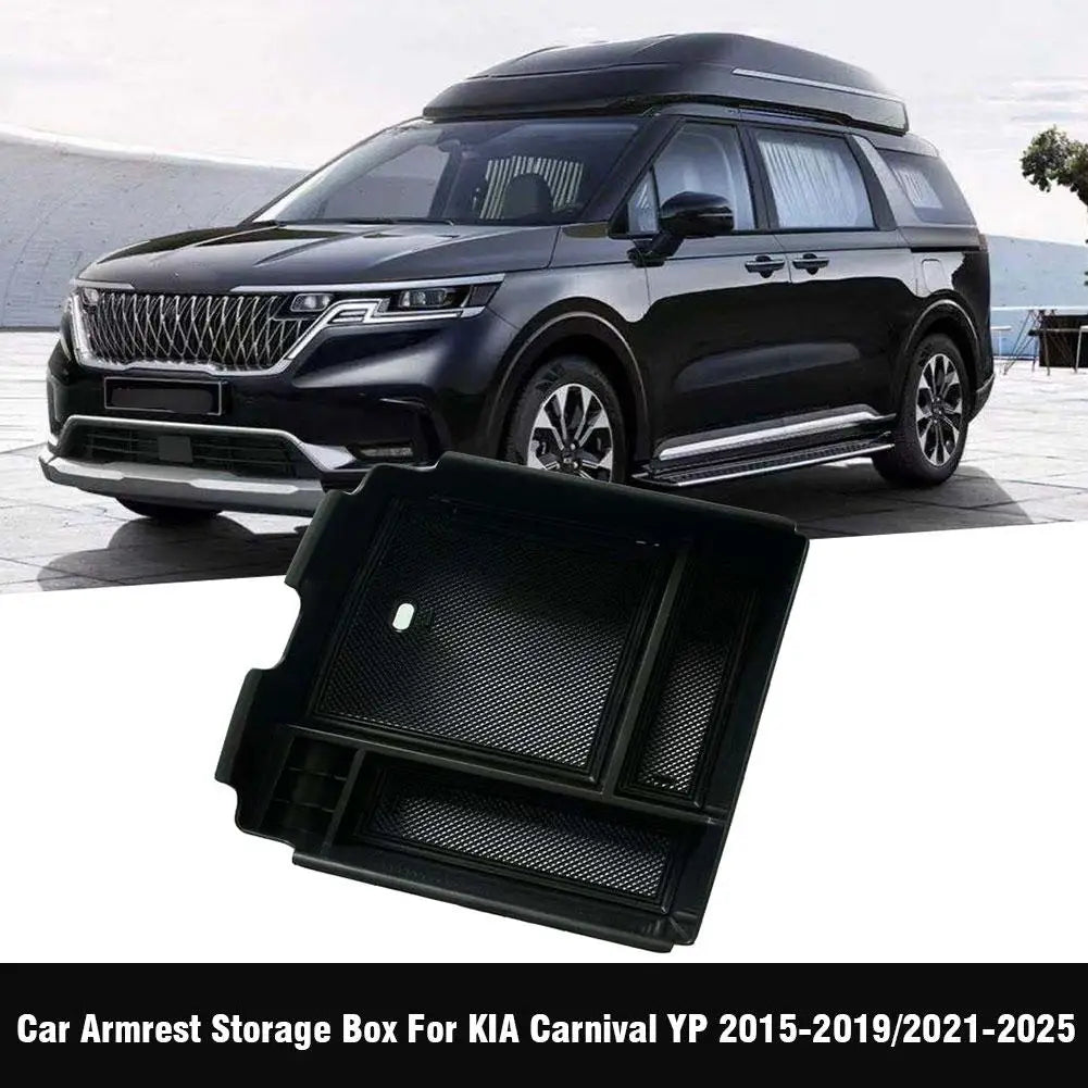 Car Armrest Storage Box For KIA Carnival YP 2015-2019 KA4 MPV 2021-2025 Organizer Tray Organizer Accessories