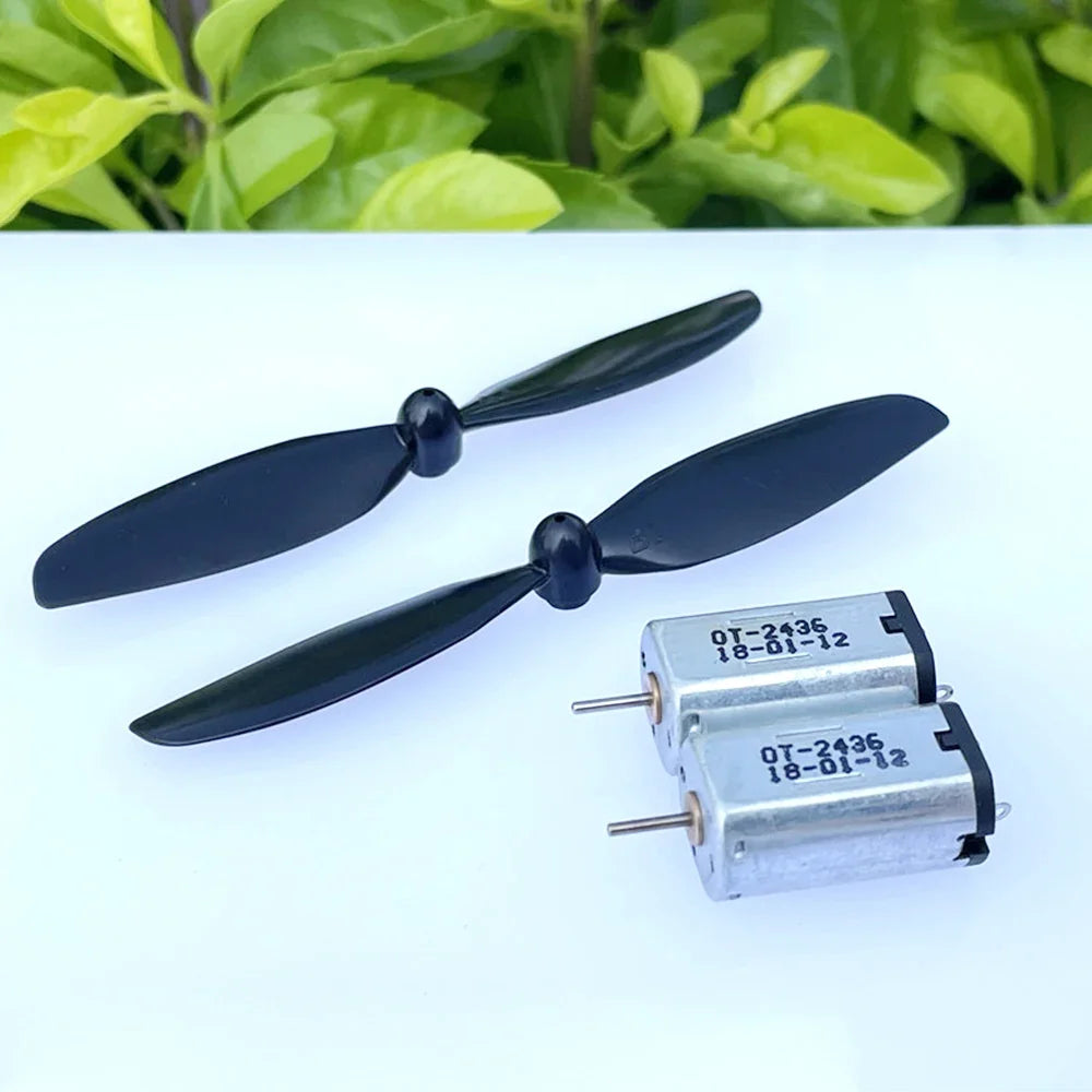2PCS N30 Motor + Propeller DC 3V 3.7V 4.2V 40000RPM Mini Electric Motors Engine High Speed  Aircraft RC Drone Glider