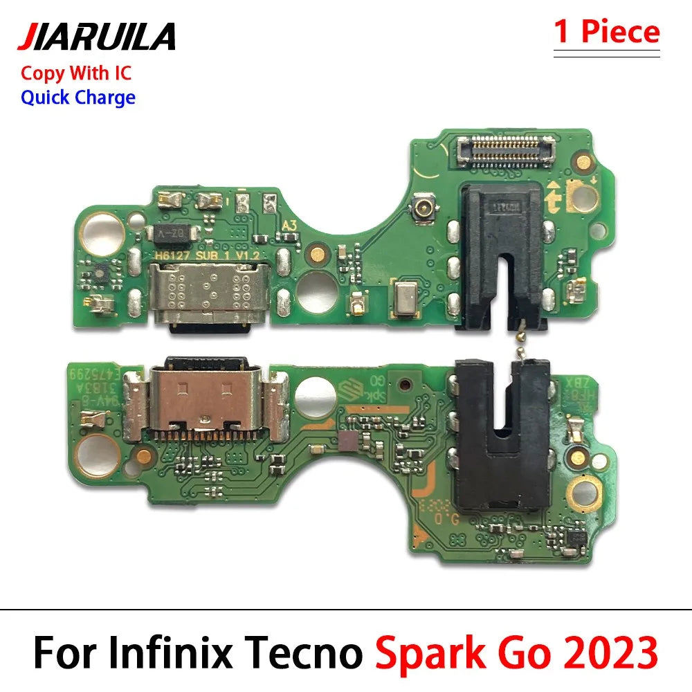 10 piezas, puerto de carga USB, base de carga, conector de cargador, cable flexible para Tecno Spark Go 2020, 2021, 2022, 2023 y 2024