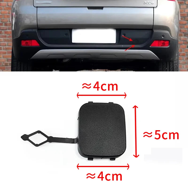 Suitable for Peugeot 3008 4008 5008 rear bumper trailer cover, traction hook cover，tow hook cover,