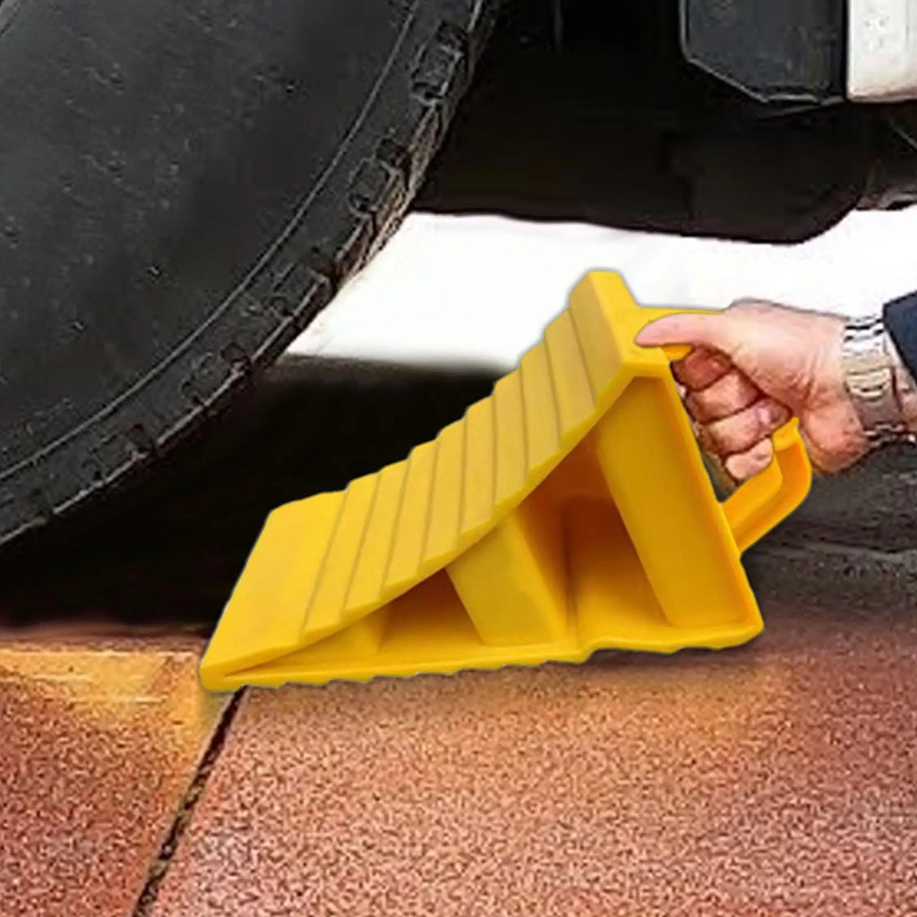 Anti-Slip Car Truck Wheel Chocks Multi-purpose Vehicles Wheel Ramp Pads Wear-Resistant Tire Stopper For Cars RVs