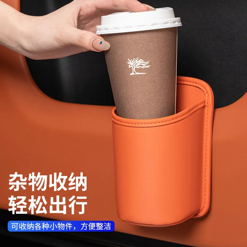 Car Door Side Storage Box & Multifunctional Seat Back Organizer - Cup Holder & Beverage Bag for Car Interior