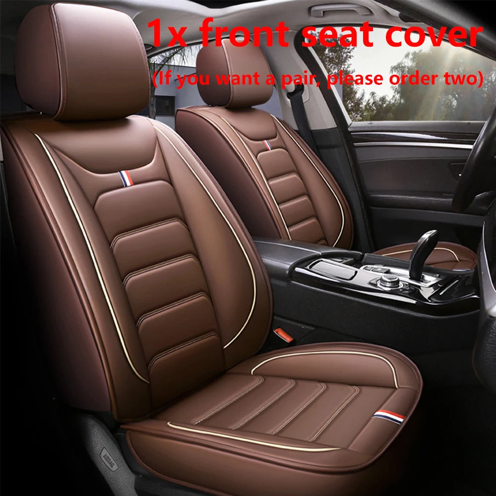 Leather Car Seat Cover for Mitsubishi ASX Lancer 9 10 Pajero 4 2 Sport l200 Outlander xl Montero Carisma Mirage Auto Accessories