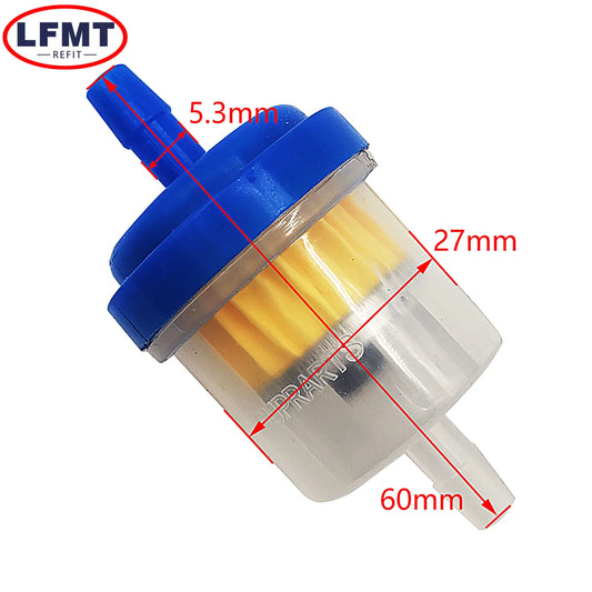Motorcycle Universal Gas Fuel Filters and Fuel Pipe For 49cc 50cc 110cc 125cc Motocross Dirt Pit Bike Moped Scooter ATV Go Kart