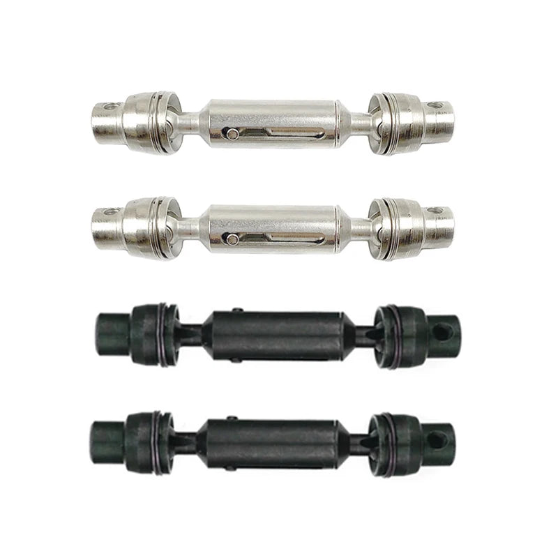 2pcs Ural Truck RC Car Spare Parts Metal Front Rear Drive Shaft for Henglong WPL Ural B36 B16 C14 C24 B24 MN D90 MN99S