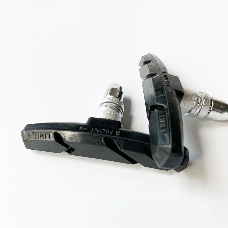 2 pares de pastillas de freno silenciosas en forma de V, aptas para bicicletas de montaña y carretera BMX, duraderas y silenciosas. Accesorios para bicicletas.