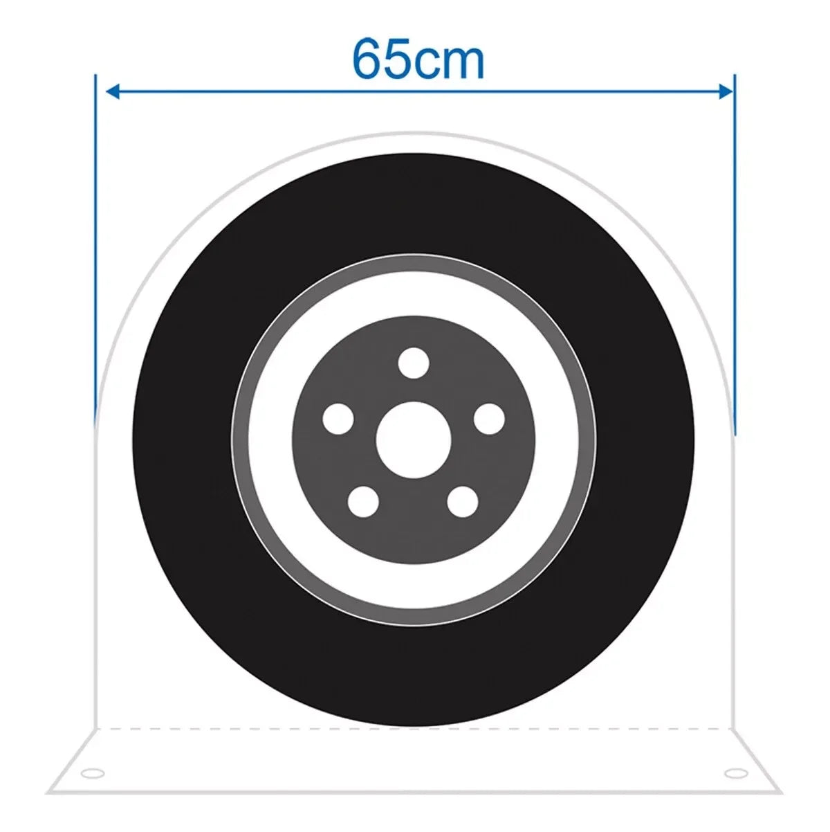 2Pcs L/XL 65/78cm For RV Truck Car Camper Motorhome Trailer Camping Caravan Wheel Cover Tire Cover Grey Wheels Bag Accessories