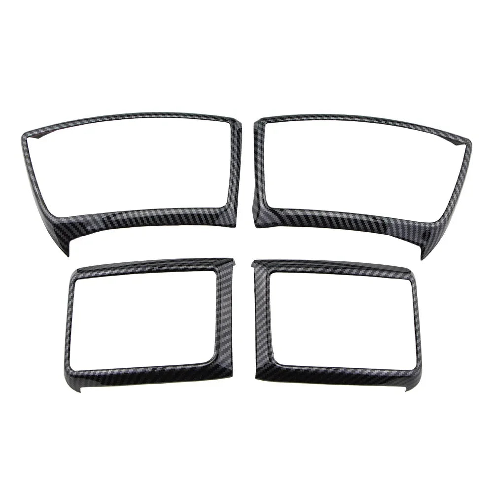 ABS Interior Accessories for Ford Everest Ranger 2016 2017 2018 2019 2020 2021 LHD Carbon Fiber Car Decoration Stickers Cover