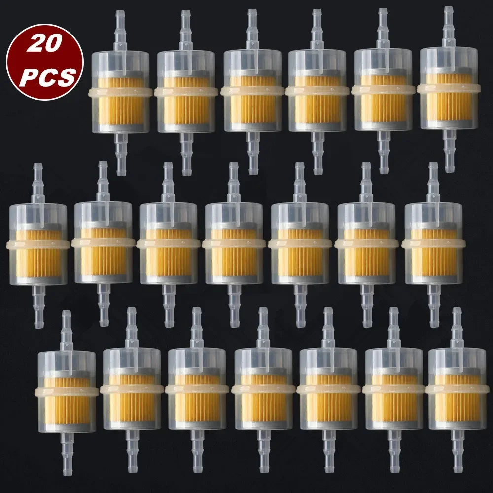 10/20pcs Universal Motorcycle Car Inner Fuel Filters Auto Petrol Motor Machines Parts Fit 6mm 8mm Pipe Vehicles Dirt Pocket Bike