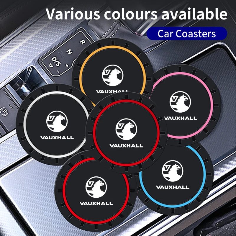 Car Cup Holder Coaster Auto Decoration Silicone Mat Accessories Interior For Vauxhall Corsa VXR Astra GTC Tigra Zafira Vectra