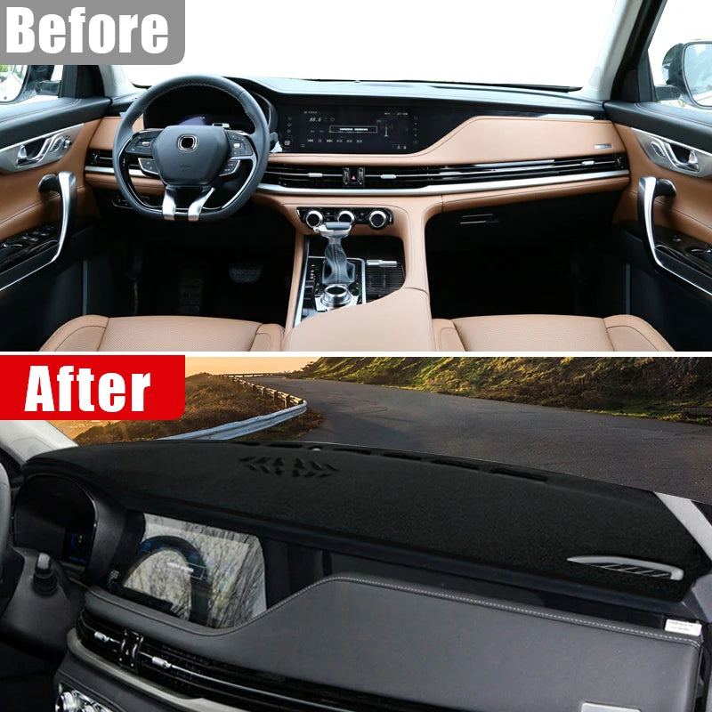 AccessoriesFor Changan CS95 2019 2020 2021 2022 2023 Car Dashboard Cover Sun Shade Mats Avoid Light Pads Anti-UV Case Carpets