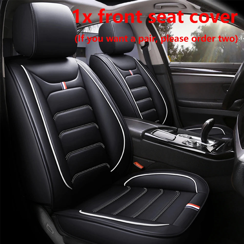 Leather Car Seat Cover for Mitsubishi ASX Lancer 9 10 Pajero 4 2 Sport l200 Outlander xl Montero Carisma Mirage Auto Accessories