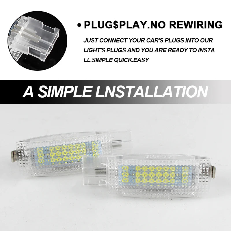 Car LED Canbus Sun visor Reading Lamps Makeup Light For PASSAT B7 CC GOLF 5 6 MK6 PLUS JETTA POLO 6R EOS TIGUAN TOURAN SCIROCCO