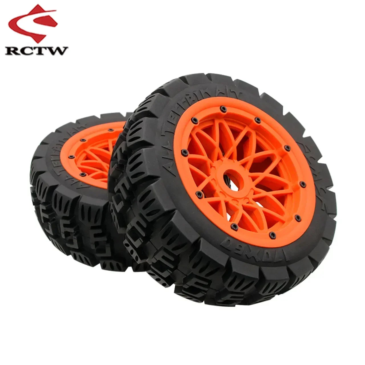 All Terrain Super Wear-resistant Complete Tyre Rear or Front Wheel Tire Set for 1/5 HPI ROFUN ROVAN KM BAJA 5B SS Rc Car Parts