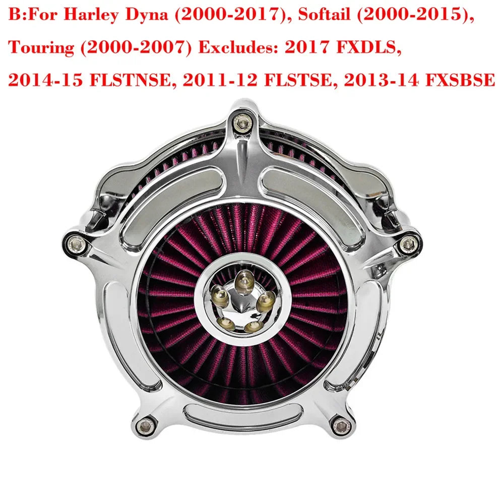 Motorcycle Air Cleaner Intake Filter For Harley Sportster 883 1200 XL Iron Touring Road King Street Glide Softail Dyna Fatboy