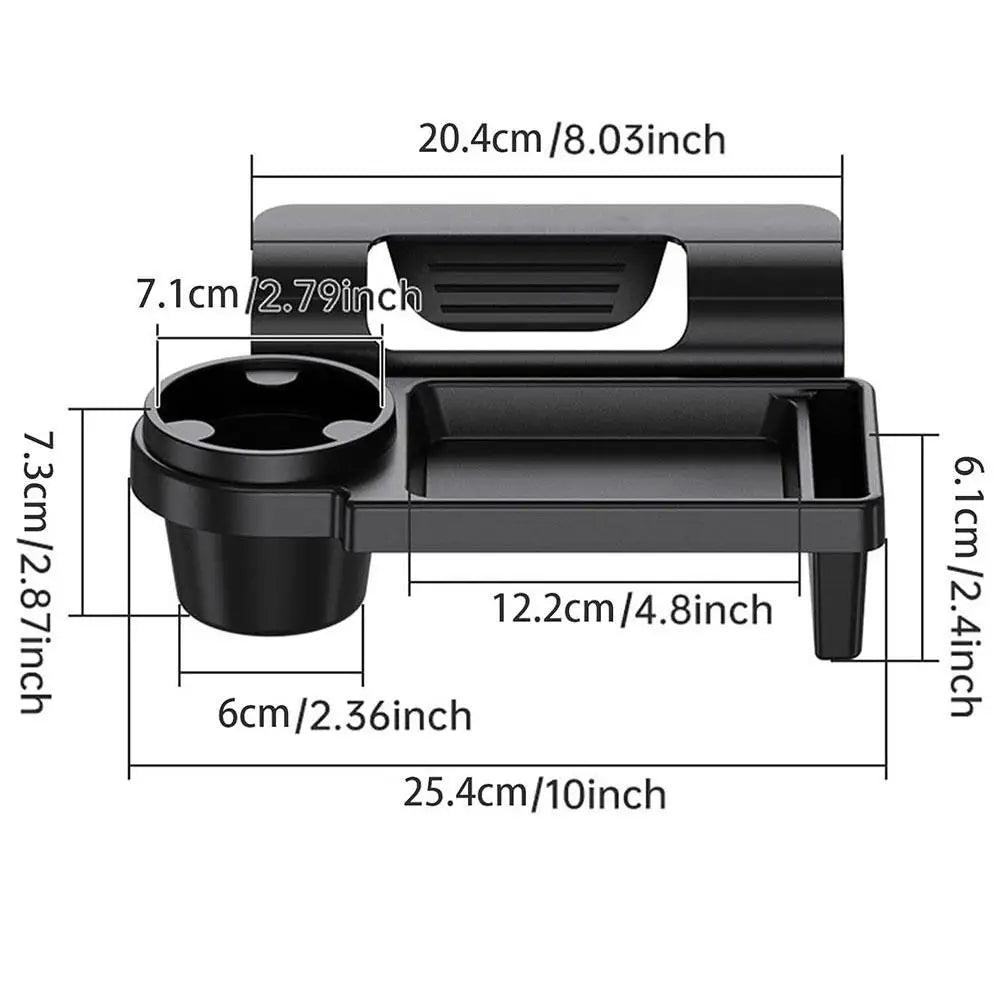 Multifunctional Car Organizer Box Side Door Window Auto Large Interior Slot Drink Hanging Rack Storage Capacity Cup Phone