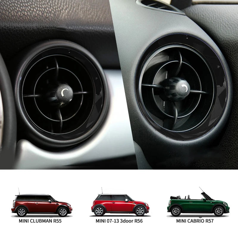 Car Decorative Cover Protective Shell Black Interior Modification ABS Plastic Sticker  For MINI Cooper R55 R56 R57 R58 R59 R60 1