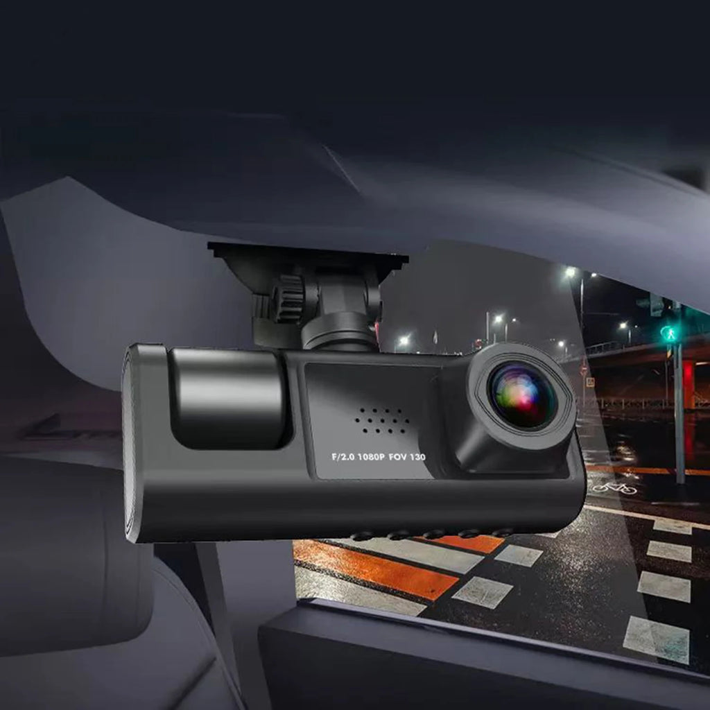 Car DVR S1 2"Screen HD 1080P 3 Cameras+WiFi Dash Cam Front/Rear/In Car for Vehicle Recorder Video Front Optional Rear Camera