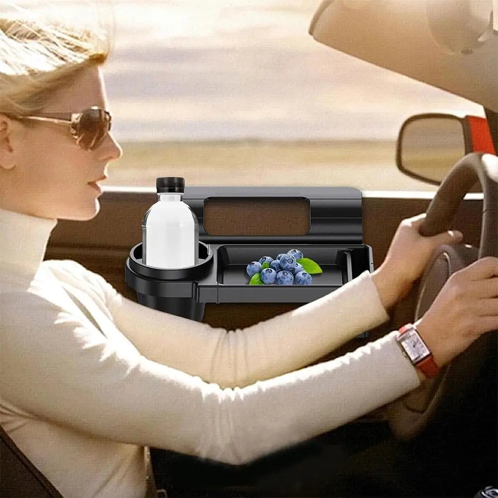 Multifunctional Car Organizer Box Side Door Window Auto Large Interior Slot Drink Hanging Rack Storage Capacity Cup Phone