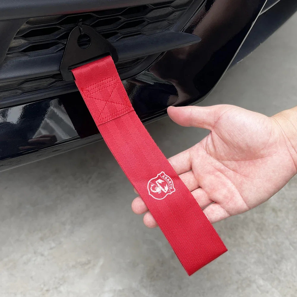 Car Decorative Nylon Bumper Trailer Towing Ropes For Fiat 500 Abarth Panda Tipo Egea Doblo 124 Spider Stilo Car Accessories