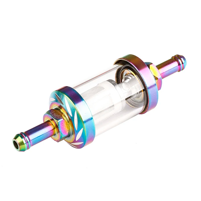 Motorcycle ATV Universal Fuel Filter, Washable Filter for Gasoline Fuel Lines, Compatible with 50CC-500CC Motorcycles and ATVs