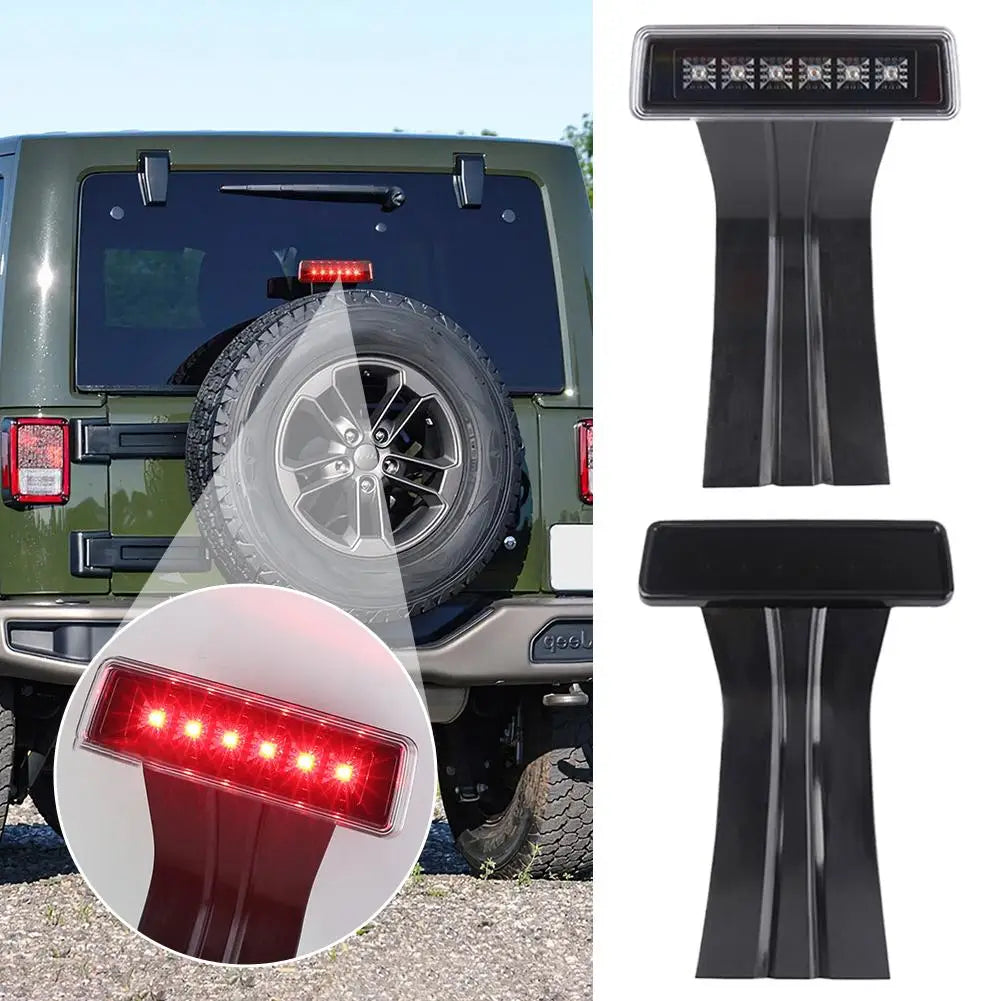 Red Car LED Third Brake Lights Truck High Mount Stop Warning Accessories External Warning Light Brake Automobile Light B8X7