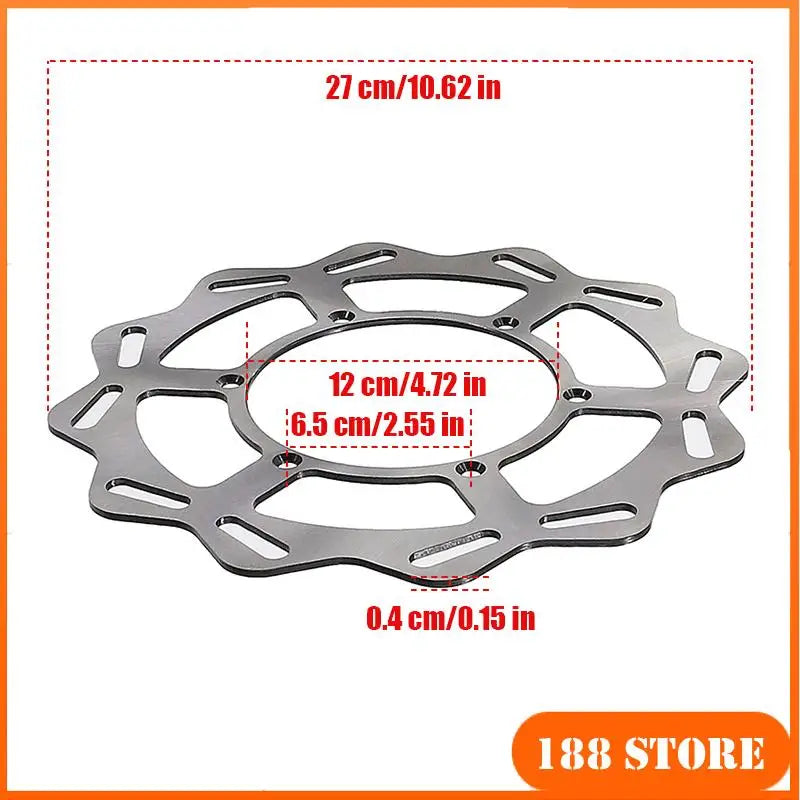 Front Rear Brake Discs or Brake pads for use on off-road motorcycles Disc brake disc 220/240/260/270mm high quality