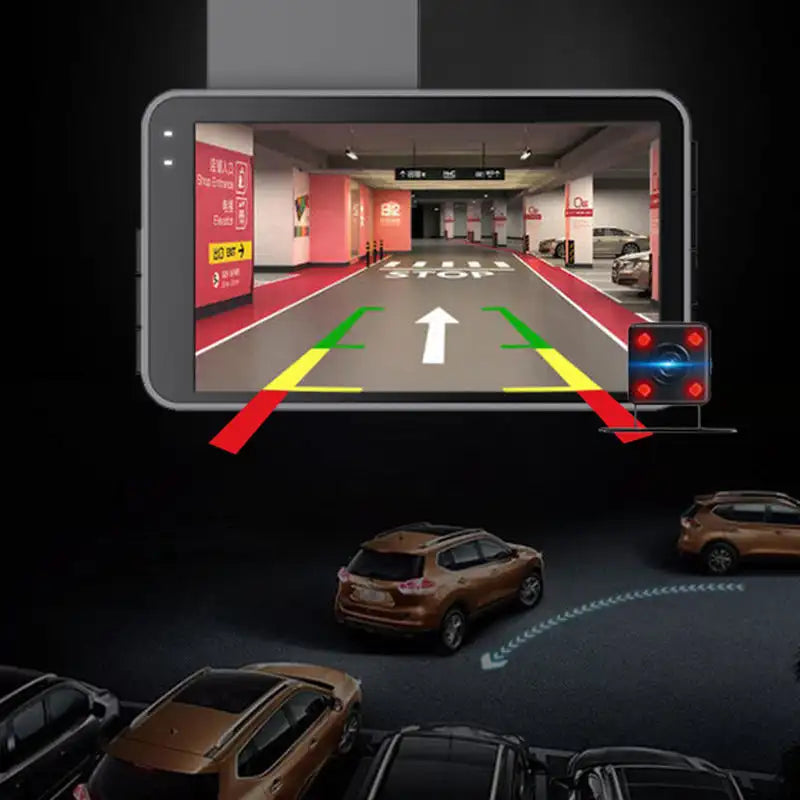 Single/Dual Lens Dash Cam HD 1080P Night Vision Recorder Parking Monitor Built-in GPS with WIFI Rear View Camera