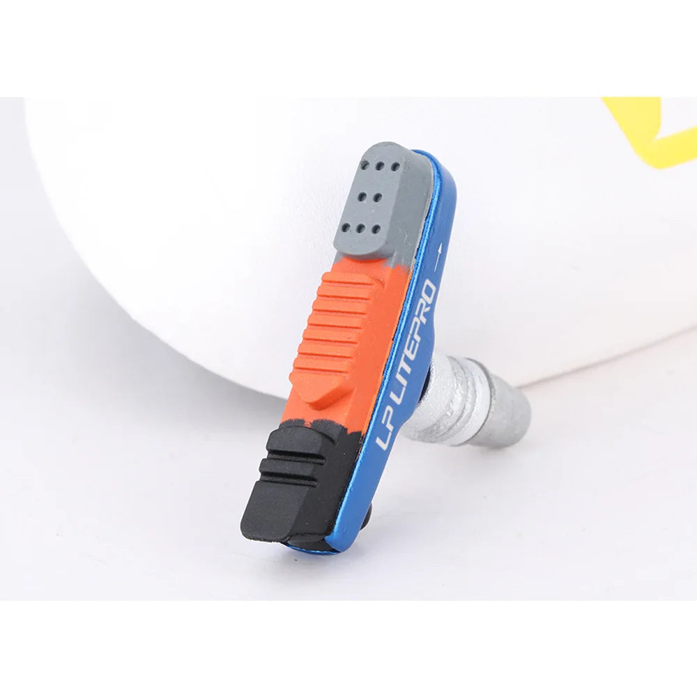 Bicycle V-type silent brake pads mountain road bike wear-resistant brake shoes thickened rubber heat dissipation accessories